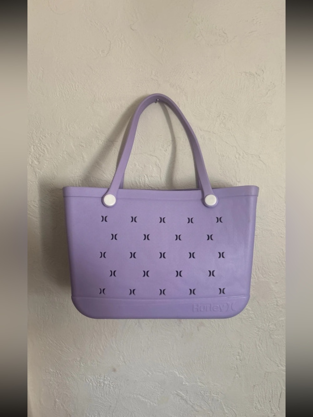 Hurley Purple Lavender Tote with Perforated Logo